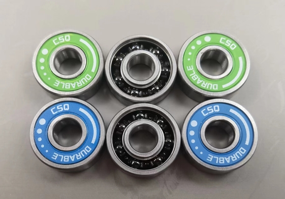 608 Hybrid Ceramic Bearing Silicon Nitride Si3N4 Colorful Rubber Seals